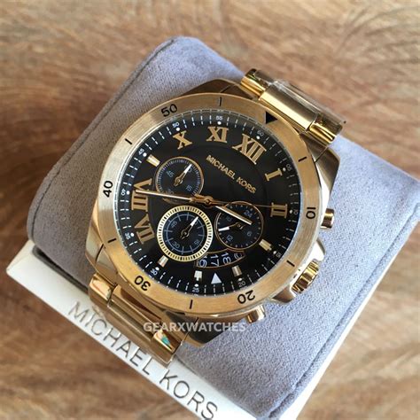 michael kors brecken|Michael Kors gold tone watch.